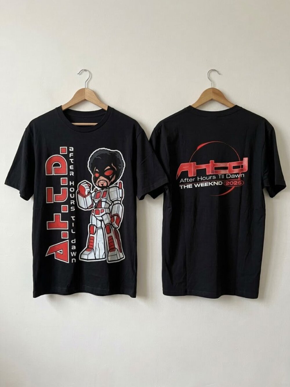 The Weeknd After Hours Til Dawn Tour 2026 Gundam Version Exclusive Reprint Shirt